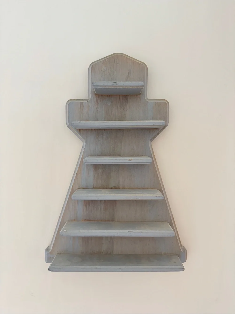 Vintage Lenox American Lighthouse Collection Wooden Display Shelf Made in USA